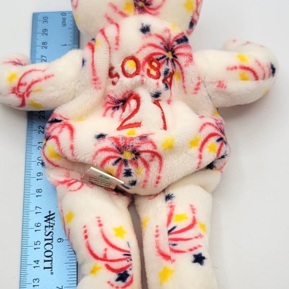 Salvino's Bammers Sammy Sosa #21 1999 4th of July Chicago Cubs Plush Bean Bear - Picture 3 of 8